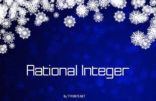 Rational Integer example